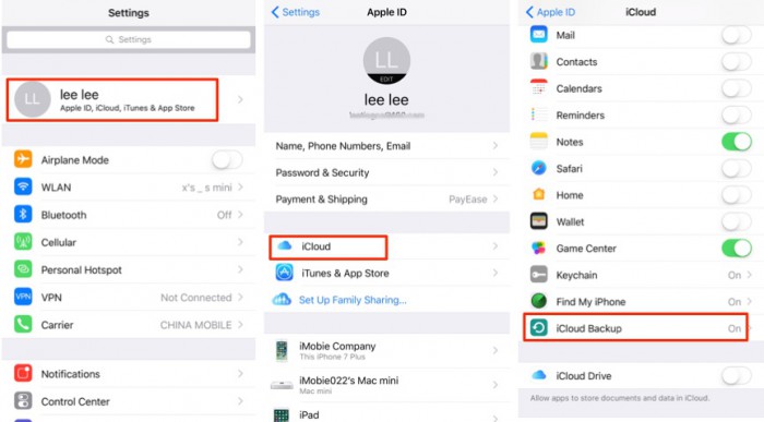 modo da apple para efetuar backup do whatsapp