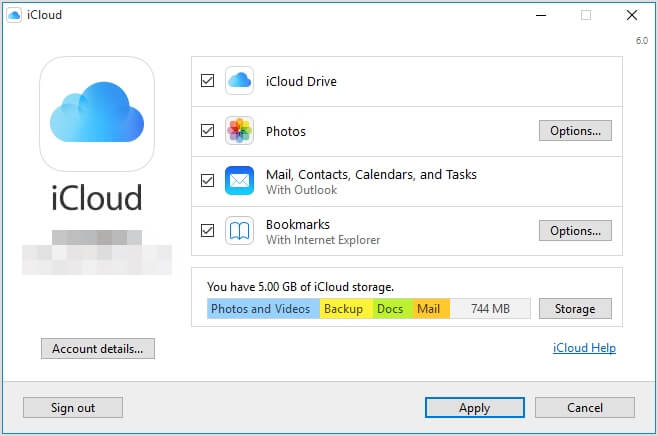 télécharger icloud pour windows