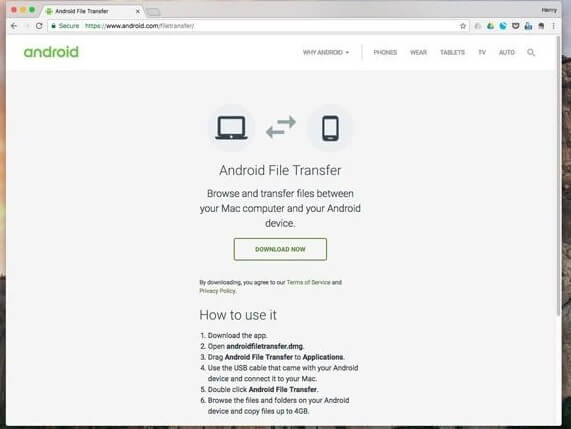 transfer icloud photos to Android on mac - step 5