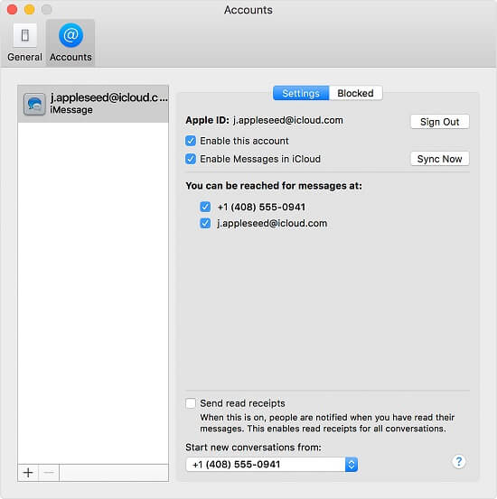 ativar mensagens no icloud no mac