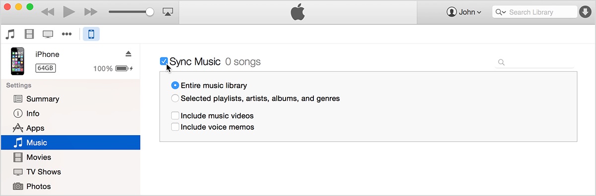 将iphone数据同步到iTunes