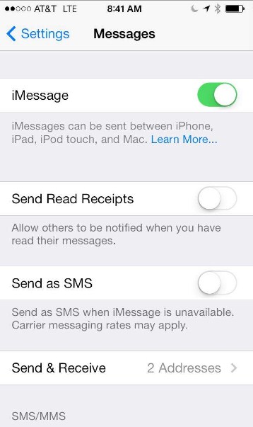 android empfängt keine Textnachrichten - iphone nachrichten überprüfen