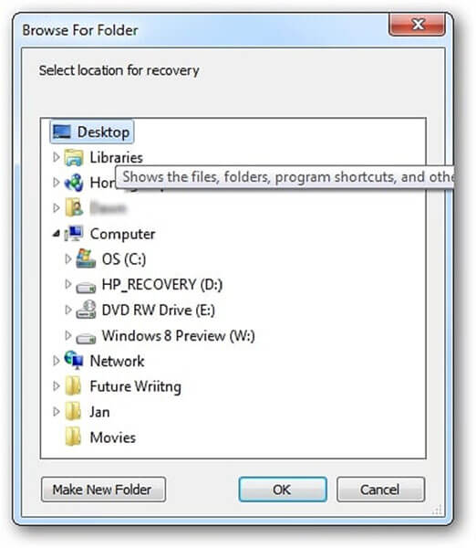 recuva video - save recovered video files