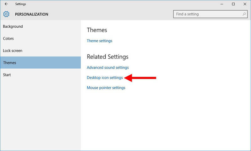 recycle bin in windows 10 - desktop icon properties