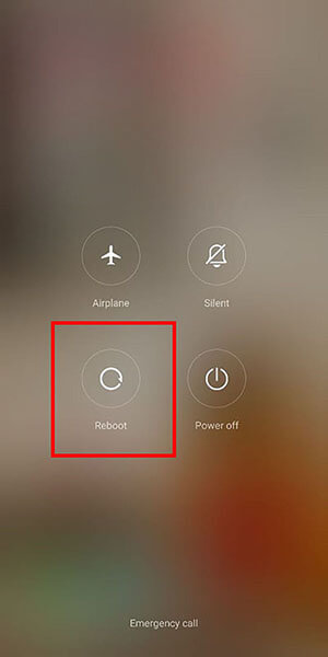 Kontakte-App abgebrochen - android neustarten