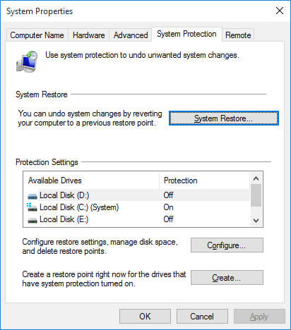 recover deleted recycle bin - restore the system