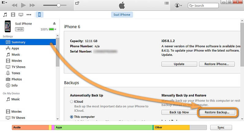 iPhone 5C auf Werkseinstellungen zurücksetzen - iTunes starten