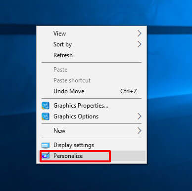 how to hide recycle bin - select option