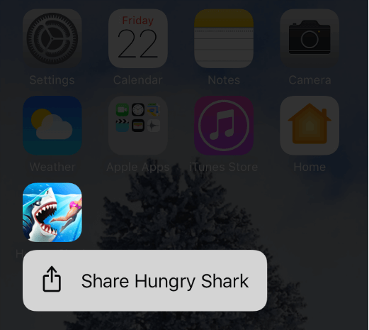delete apps with 3d touch