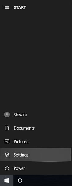remove recycle bin from desktop on win 10 - go to settings
