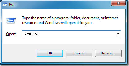 Vaciar la papelera de reciclaje en Windows 7 - ingresar el comando