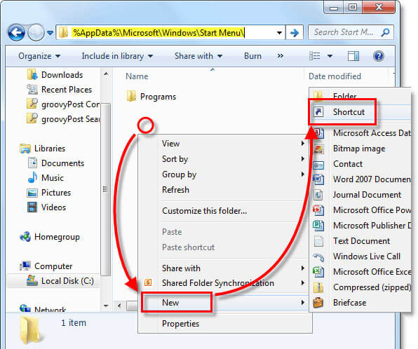 recycle windows keyboard shortcuts