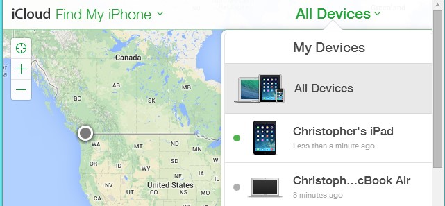 reset ipad mini - find the device
