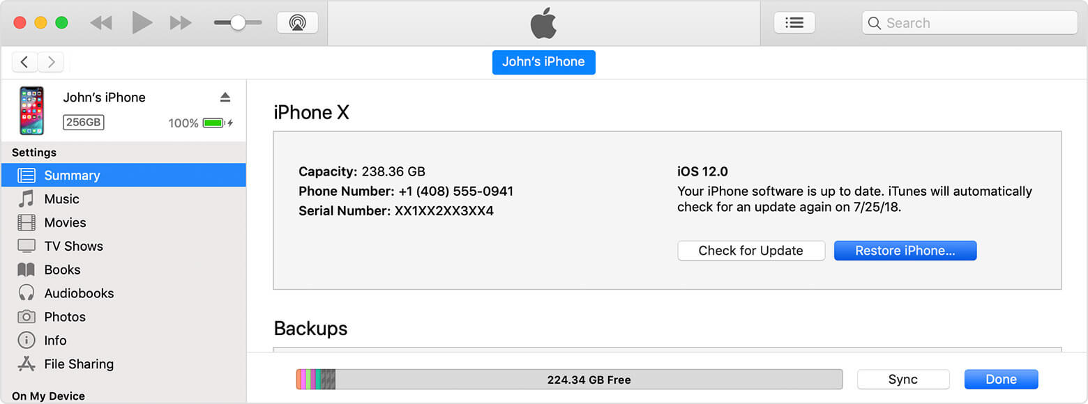 reset ipad mini with itunes - view details