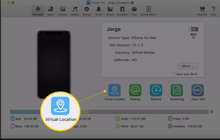 itools 4 virtual location switch to mapbox