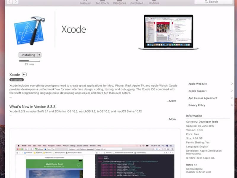 procure o Xcode