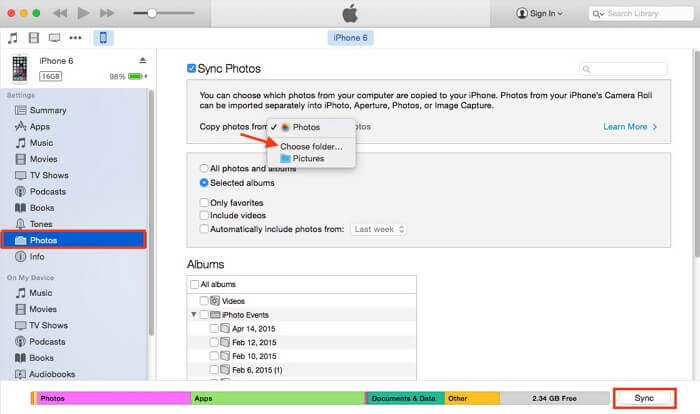 importieren von itunes auf iphone 11