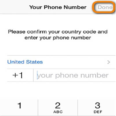 Enter the same phone number