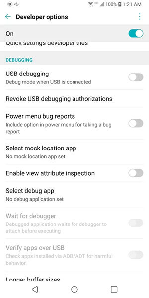 select mock location app from settings