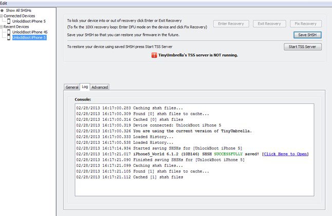 herramienta para downgrade de ios - tinyumbrella