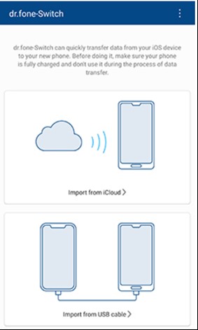 daten vom iphone auf das samsung s20 übertragen mit drfone app 1