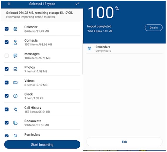 daten vom iphone auf das samsung s20 übertragen mit drfone app 3