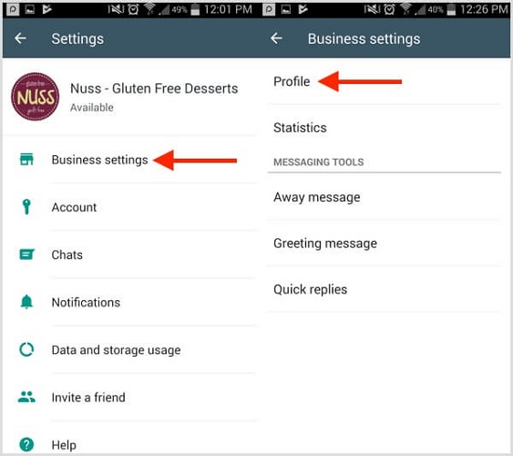 Legen Sie WhatsApp Business Accounts an