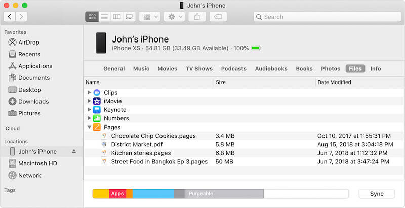 File-Sharing in iTunes