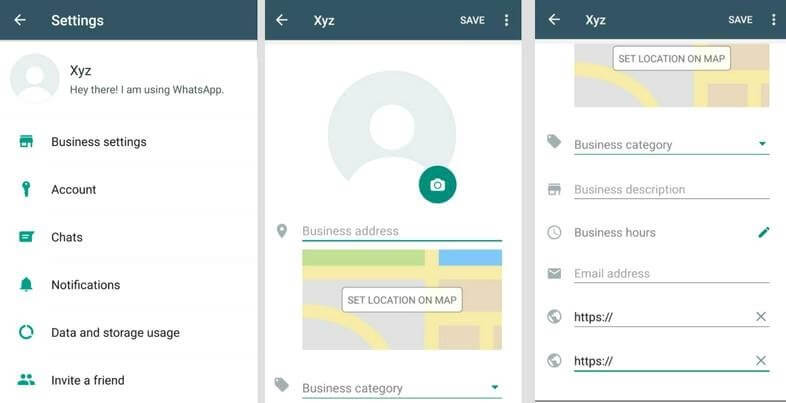 WhatsApp Business، ملفات تعريف الأعمال