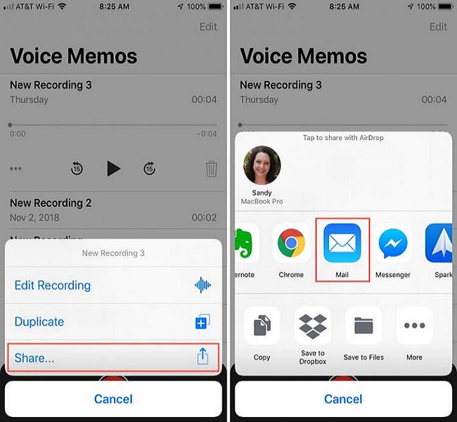 transfer voice memos from iphone without itunes