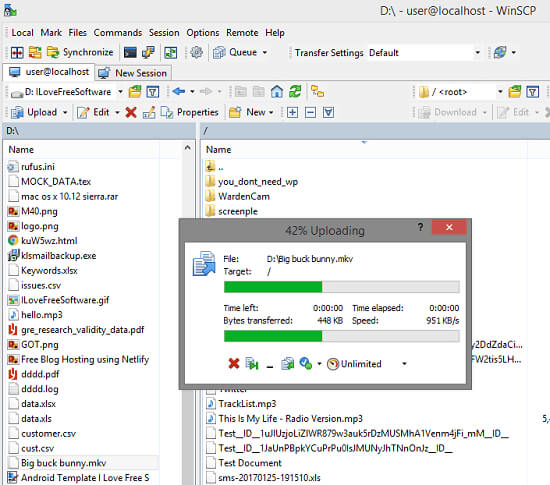 enter FTP credentials