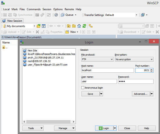select the files you want to transfer