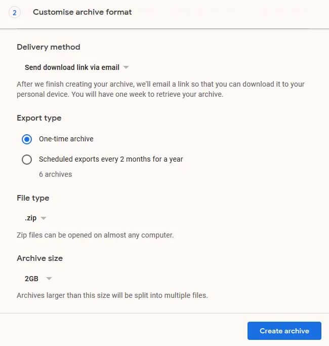 google takeout 6