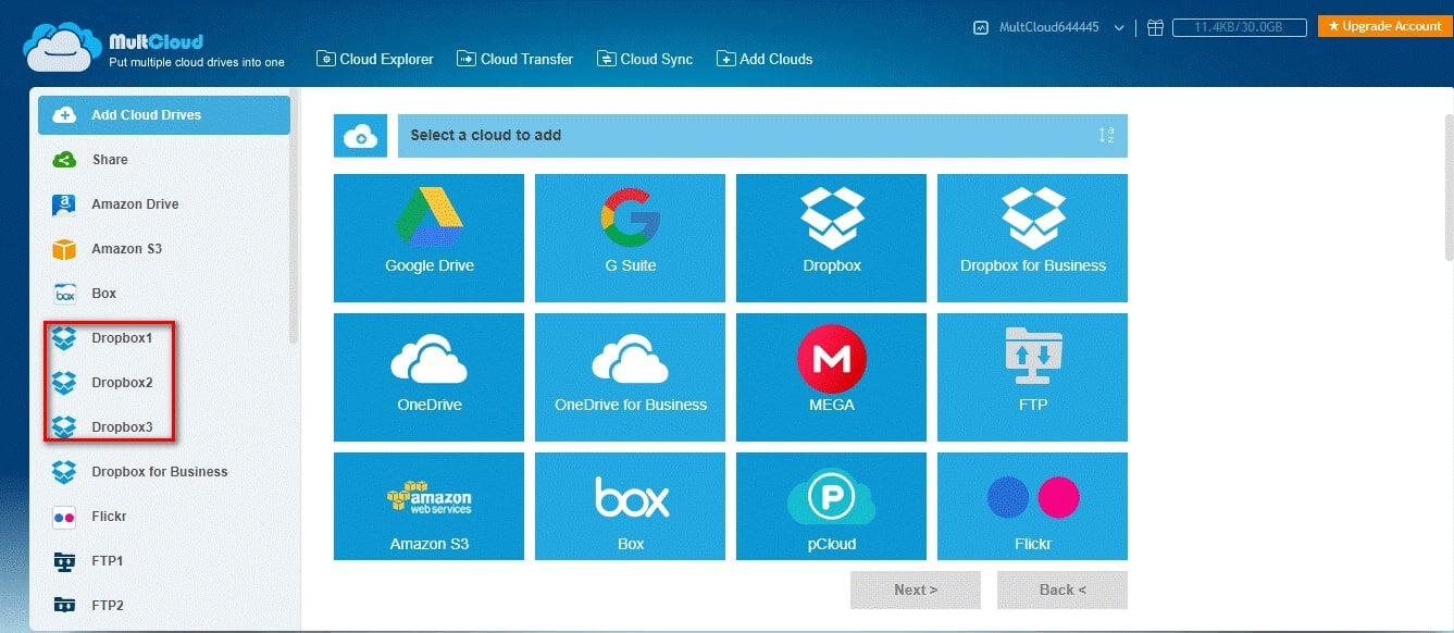 merge two dropbox accounts