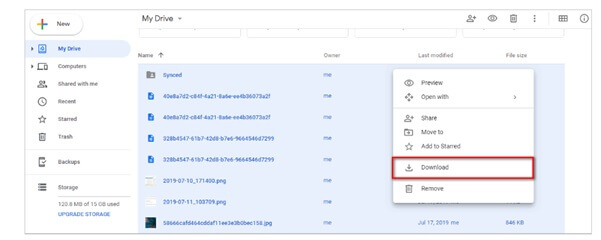 Download from drive