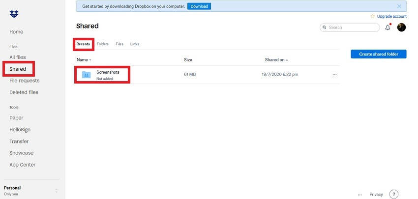 move files from dropbox to dropbox 4