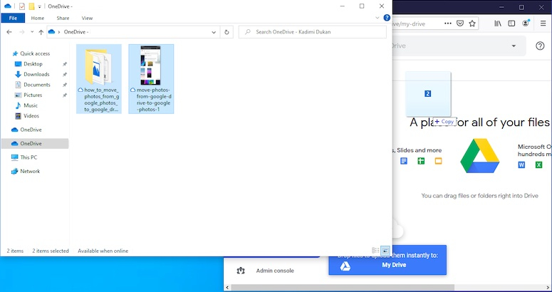 onedrive to google drive
