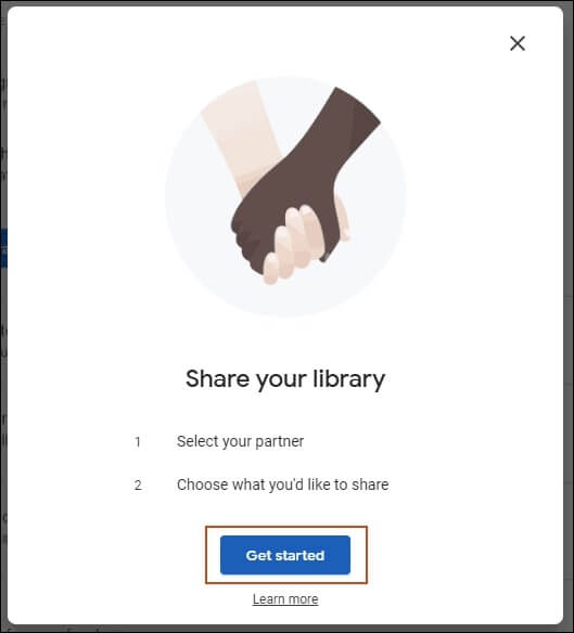 select your sharing settings