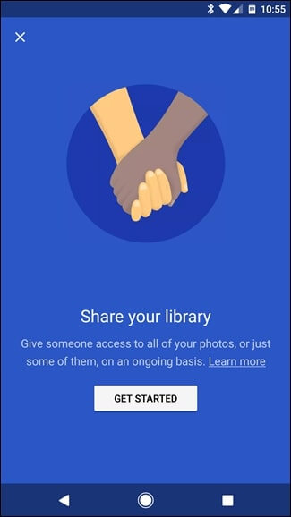 share your library option