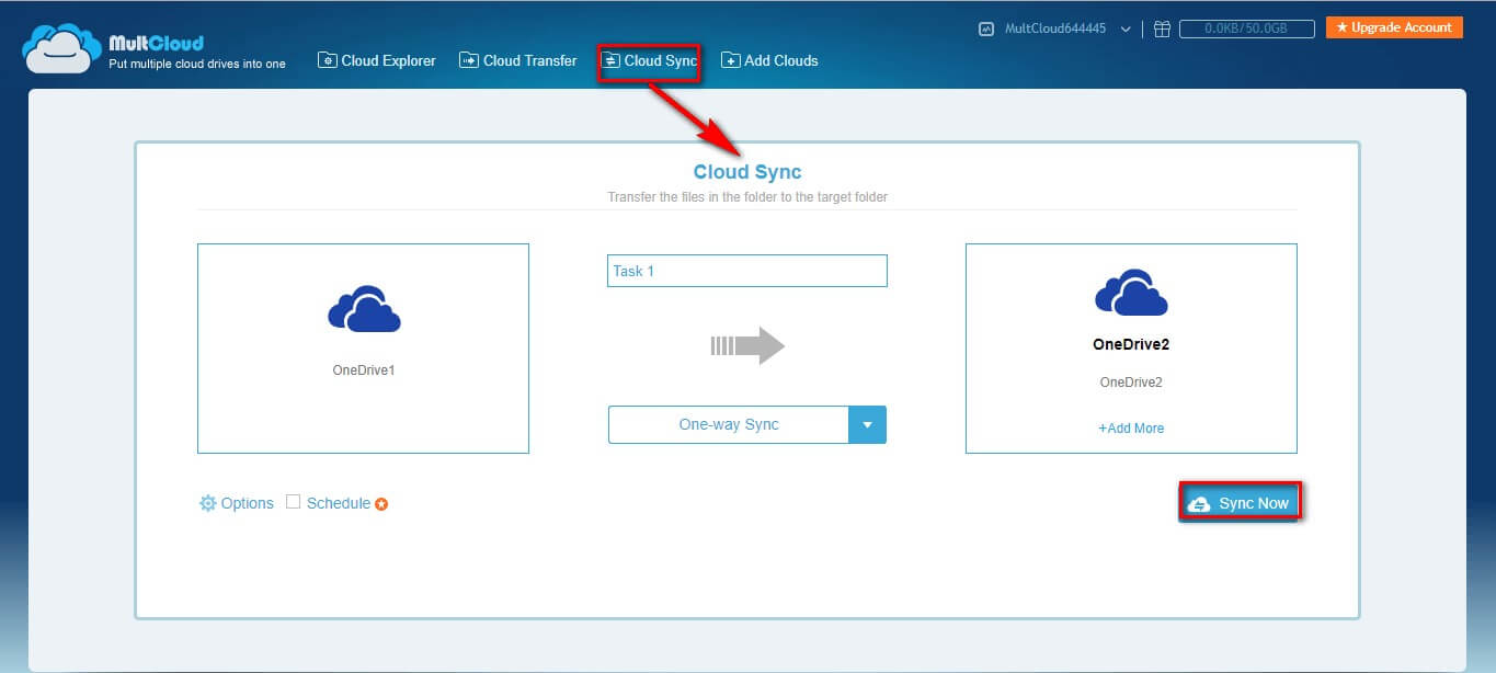 2sync both accounts