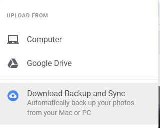 upload from google drive