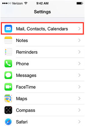 Sincronizza i contatti iPhone direttamente su Gmail