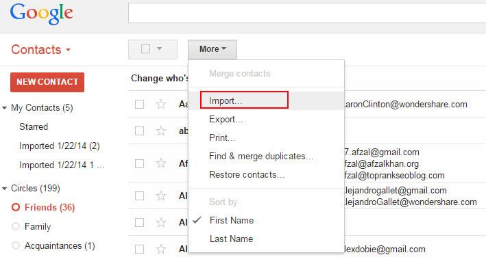 csv in android importieren