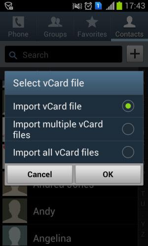 copy csv file to android