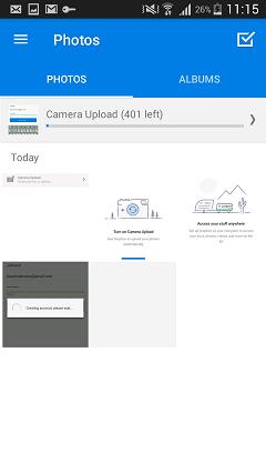 salvaguardar fotos no android com a drop box