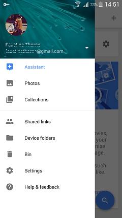 salvaguardar fotos automaticamente no android para o google