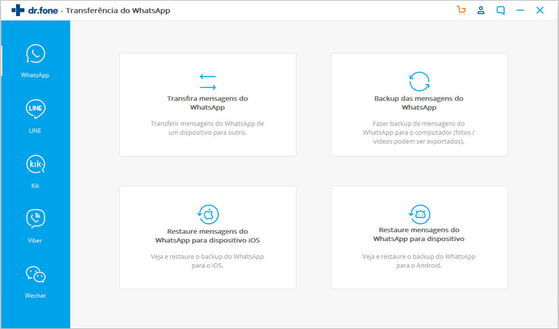 selecione as opções corretas para restaurar o whatsapp para o android
