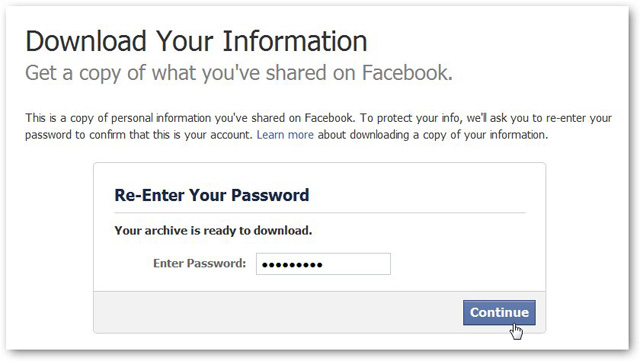 recupere mensagens do facebook eliminadas a partir dum ficheiro transferido
