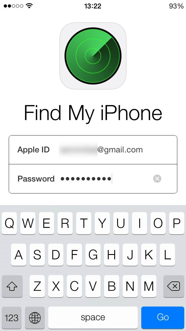  Encontrar o meu iphone login