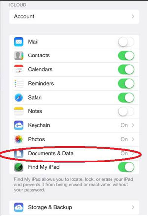 como salvar documentos no icloud nos seus dispositivos ios